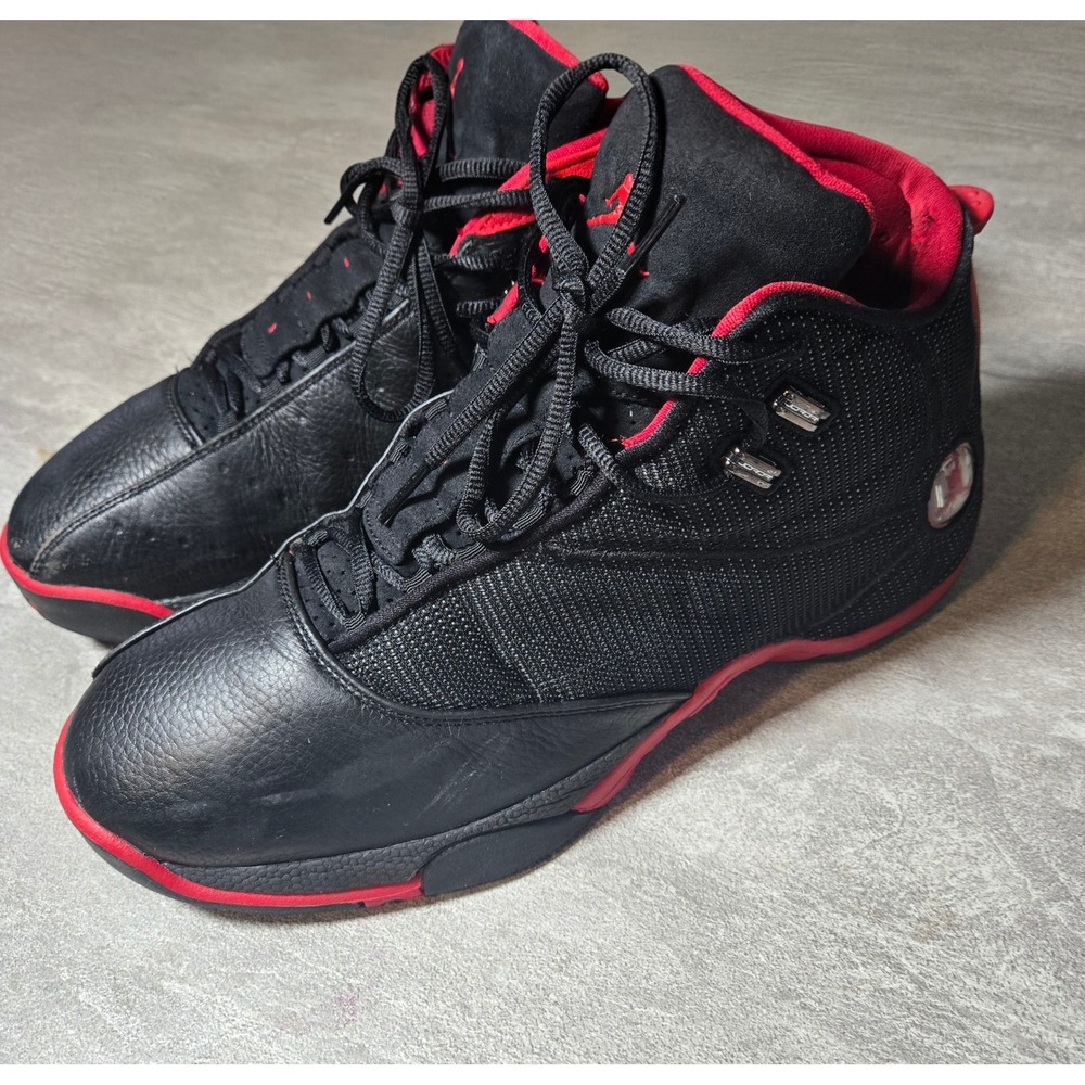 Jordan Team 12.5 Mens Basketball Shoes Black Varsity Red 317176-001 Size 14 - Picture 7 of 9